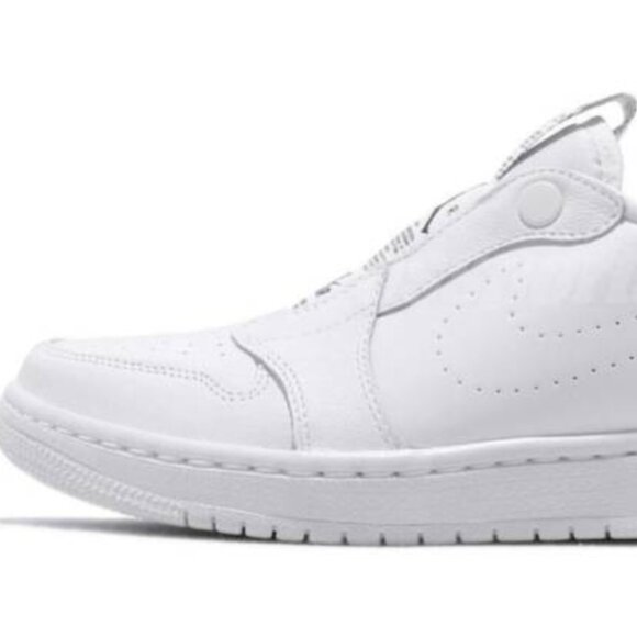 NEW NIKE AIR JORDAN RETRO 1 LOW SLIP-on Women Sneakers Shoes WHITE various sizes - Picture 8 of 14